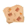 Saco descartável para café da manhã, papel para embrulhar sanduíche, saco de papel à prova de óleo, saco triangular doméstico, papel para embrulhar hambúrguer, papel à prova de óleo