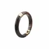 B3524 Pulseira de Resina Gradiente Artística Vintage Nova Transfronteiriça para Mulheres, Pulseira Redonda de Resina Geométrica Personalizada Estilo Ins