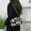Pequena bolsa de pano feminina, bolsa de ombro pequena de pano de nylon, bolsa para celular, bolsa mensageiro feminina, bolsa de ombro casual para passeio