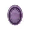Tigela de Lavagem de Silicone Dobrável Esponja de Pó Tigela de Lavagem Pad Ferramenta Universal de Limpeza de Pincéis de Maquiagem Tigela de Lavagem Oval para Pincéis de Maquiagem