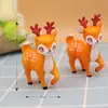 Decoraciones DIY Adornos para Micro Paisajes Animales de Dibujos Animados Lindos Adornos de Ciervo Sika Manualidades Adornos para Jardín y Paisajismo