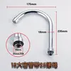 Accesorios para grifo lavabo de cocina tubería de salida boquilla de salida aireador tubería universal codo grande giratorio