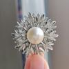 AliExpress ebay broche pérola requintado diamante-embutido nicho high sense europeu e americano moda roupas joias atacado