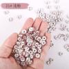 Cuentas espaciadoras de diamantes de imitación, anillo de perforación de color para bricolaje, espaciador de diamante completo con incrustaciones, espaciador chapado en color, llanta de rueda, pulsera, collar, accesorios