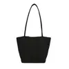 Bolsa tote de luxo minimalista de nicho para mulheres, nova moda 2026 bolsa tipo balde de grande capacidade, bolsa de ombro para o dia a dia atacado