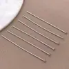 Alfinetes em formato de T, alfinetes em formato de 9, alfinetes com cabeça redonda, banhados a ouro 18K em cobre, materiais para atacado para acessórios de joias artesanais DIY com contas