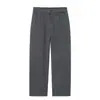 Fábrica de roupas masculinas transfronteiriça: Calças casuais de perna larga estilo old money com cós elástico, calças retas masculinas resistentes a rugas atacado