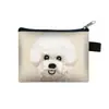 Bolsa de Chaveiro Tecida com Tema de Cachorro, Porta-Cartões, Sacola de Presente, Porta-Moedas Portátil de Grande Capacidade, Bolsa Pequena de Cachorro, Transfronteiriça
