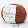 Hilo de Lana Pura Peinada Fino Bola de Hilo de Lana Fina Hermosa 50g Grosor Medio Crochet a Mano DIY Suéter Bufanda Tejida