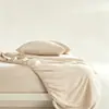 Ventas directas del fabricante: Juego de cuatro piezas transfronterizo de sábanas bajeras, sábanas, fundas de almohada, ropa de cama hipoalergénica, juego de ropa de cama para el hogar de color liso