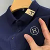 (Se admite la entrega en una sola pieza) Camiseta de manga corta para hombre de verano bordada talla grande polo shirt moderna de negocios Comercio exterior Al por mayor