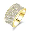Anel Redondo de Diamante Múltiplo com Três Anéis Acessório de Anel de Personalidade da Moda Nicho Design Geométrico Anel Multicamadas Fábrica de Joias Venda Direta