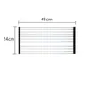 Estante Escurridor Plegable Enrollable para Fregadero de Cocina, Cesta Escurridora Plegable para Platos, Palillos, Frutas y Verduras, Acero Inoxidable Aislante al Calor