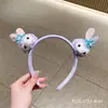 Faixa de Cabeça de Pelúcia Tridimensional de Desenho Animado de Alta Qualidade, Adorno de Cabeça, Faixa de Cabeça Engraçada e Fofa com Rosto de Princesa, Grampo de Cabelo, Acessórios de Cabelo