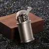 Transmisión en vivo mini encendedor de queroseno retro antiguo impermeable exterior metal encendedor de cigarrillos regalo creativo venta al por mayor