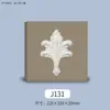 Flores decorativas tridimensionales de PU estilo francés, flores decorativas finamente talladas estilo europeo, pegatinas de pared huecas de PU sin yeso para diseño de pared de fondo de sofá en la sala de estar