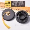 Tinta para caligrafía estilo olla caliente con tapa, Tinta multifuncional para caligrafía, Hecha de piedra natural en bruto, Adecuada para que los principiantes practiquen caligrafía, Se puede moler
