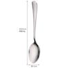 Cuchara de Acero Inoxidable 304 Tianlin para Uso Doméstico, Cuchara para Sopa, Cuchara para Postre de Mango Largo, Cuchara Redonda, Cuchara Puntiaguda, Vajilla Occidental