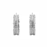 Aretes Redondos de Zirconia con Aguja de Plata Electrochapada en Oro Real de 18K para Mujer, Versátiles para el Uso Diario, Aretes de Lujo Ligero y Alta Gama