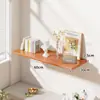 Estante de Pared Oculto de Una Sola Línea Estantería para Libros Colgante de Pared para Sala de Estar Estante Colgante de Pared para Dormitorio