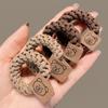Banda de goma elástica de alta calidad, hecha a mano, con cuerda torcida, anillo para el cabello para niñas, chaqueta de cuero japonesa y coreana, tocado con cola alta