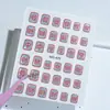 Adesivos de Arte para Unhas Vermelhos Estilo Ano Novo Série de Arte para Unhas com Citações de Sorte Estilo Chinês Adesivos de Decoração para Unhas Vestíveis