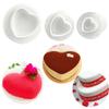 3 Peças pequeno coração de amor/molde de gravação em formato de coração molde de pressão com mola molde para bolo de fondant ferramentas de panificação DIY