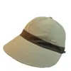 Combinación de Colores Secado Rápido Gorra Estilo Coreano para Mujer Visera Protector Solar Todo Combinación Cara Mostrando Pequeño Estilo Hepburn Ondas Grandes Gorra de Equitación Moderna