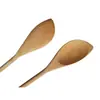 Cuchara de esquina cuchara para ensalada cuchara de mango largo cuchara de madera de 12 piezas cuchara puntiaguda cuchara mezcladora de madera de loto cuchara de mango largo