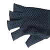 C Guantes Protectores de Presión Transfronterizos de Medio Dedo Entrenamiento de Rehabilitación Antideslizantes Transpirables Cáñamo Gris Guantes de Pegamento de Medio Dedo