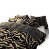 Juego de Cuatro Piezas de Ropa de Cama de Oso de Dibujos Animados Simple Escandinavo Funda de Edredón de Algodón Lavado Azul Juego de Tres Piezas de Sábanas para Cama de Dormitorio Estudiantil