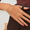 Pulseira de Luvas com Strass Brilhante para Novo Produto Transfronteiriço Joia de Mão Sexy Europeia e Americana de Alto Padrão para Festa de Performance