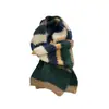 Bufanda de Rayas de Nuevo Color para Mujer Invierno Versátil Cálida Color de Contraste Bufanda de Pareja Multicolor en Stock Venta al por Mayor Cabello