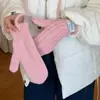 Guantes de Punto de Cachemira Extra Largos para Mujer en Invierno, Versátil Nuevo Estilo 2025 para Ciclismo, Mantener Caliente y Frío, Pantalla Táctil de Cinco Dedos