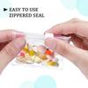 Bolsa de viaje transparente de EVA con cierre hermético, bolsa para pastillas, bolsa sellada de EVA para empaque de tabletas vitamínicas, bolsa para joyería