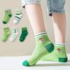 Calcetines para Niños Ultra Delgados Tipo Barco Dibujos Animados Seda Brillante Totalmente Transpirables Malla Algodón Calcetines para Niños y Niñas Calcetines de Media Caña para Bebé
