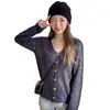 Nova coleção de outono: blusa de malha gola alta feminina, top estiloso e de caimento solto para primavera e outono, suéter feminino de outono e inverno