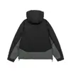 Yidao Vintage 25 Invierno Nuevo Americano Exterior Retro 90 Plumón de Pato Blanco Bloque de Color con Capucha Chaqueta Abrigo