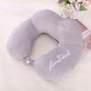 Almohada de viaje en forma de U, almohada cervical, almohada de memoria para siesta en avión, almohada cervical portátil para coche.