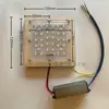 Fonte de luz LED modular circular e quadrada para exterior 220v reparo alumínio lâmpada poste luz de paisagem luz de jardim acessórios