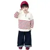 Suéter para Niños Otoño e Invierno 2026 Estilo Nuevo Kid Fresco Media Cremallera Capa Base Rojo Bebé Suéter de Punto