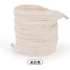 Mayoreo 1.5cm Cordón de Zapato Espiga de Trigo Trenzado Torcido con Borde de Algodón Plano Bicolor Adecuado para Cordones Deportivos Casuales