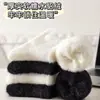 Calcetines de terciopelo de visón para mujer, calcetines de media pantorrilla, mullidos de otoño e invierno, forrados de felpa, engrosados, calcetines blancos de maternidad, calcetines cálidos para fitness y yoga para mujer