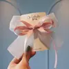 Pinza para el pelo de malla con cinta estilo coreano para niños, simple, accesorios para el pelo de princesa, lazo amarillo, accesorio grande, tocado