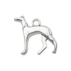 1 Novo Pingente Série Animal Cão Liga de Prata Antiga Pingente Pulseira DIY Colar Chaveiro Acessórios de Joias