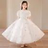 Vestido de Princesa para Dama de Boda Traje de Presentación Cola de Pescado Modelo Nuevo Verano 2026 Vestido Formal de Alta Gama para Niña Presentadora