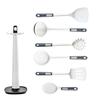 Cabo ABS Utensílios de Silicone Conjunto de 10 Peças Conjunto de Ferramentas de Cozinha Conjunto de Dez Peças Conjunto com Suporte de Armazenamento Amazon