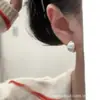 Brincos Largos Estilo Retrô Exagerado Gota d'Água Escovados Tendência Retrô Outono e Inverno Brincos de Alto Padrão para Mulheres