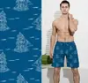 Shorts de Praia Masculino de Secagem Rápida, Adequado para Atividades Aquáticas, Disponível em Várias Cores, Comprimento de Cinco Pontos, Ideal para Férias de Verão ao Ar Livre