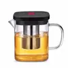 Tetera de Vidrio Personalizada Juego de Té Tetera de Vidrio de Alto Borosilicato Colador de Té Cafetera Resistente al Calor Antiescarcha Taza de Separación de Agua para Té